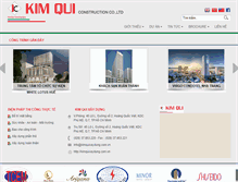 Tablet Screenshot of kimquixaydung.com.vn